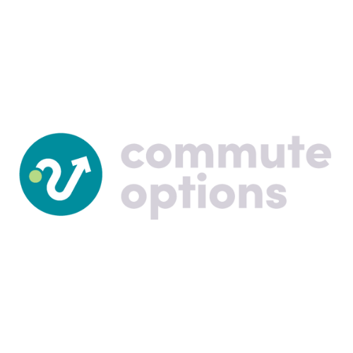 Commute options logo inverted